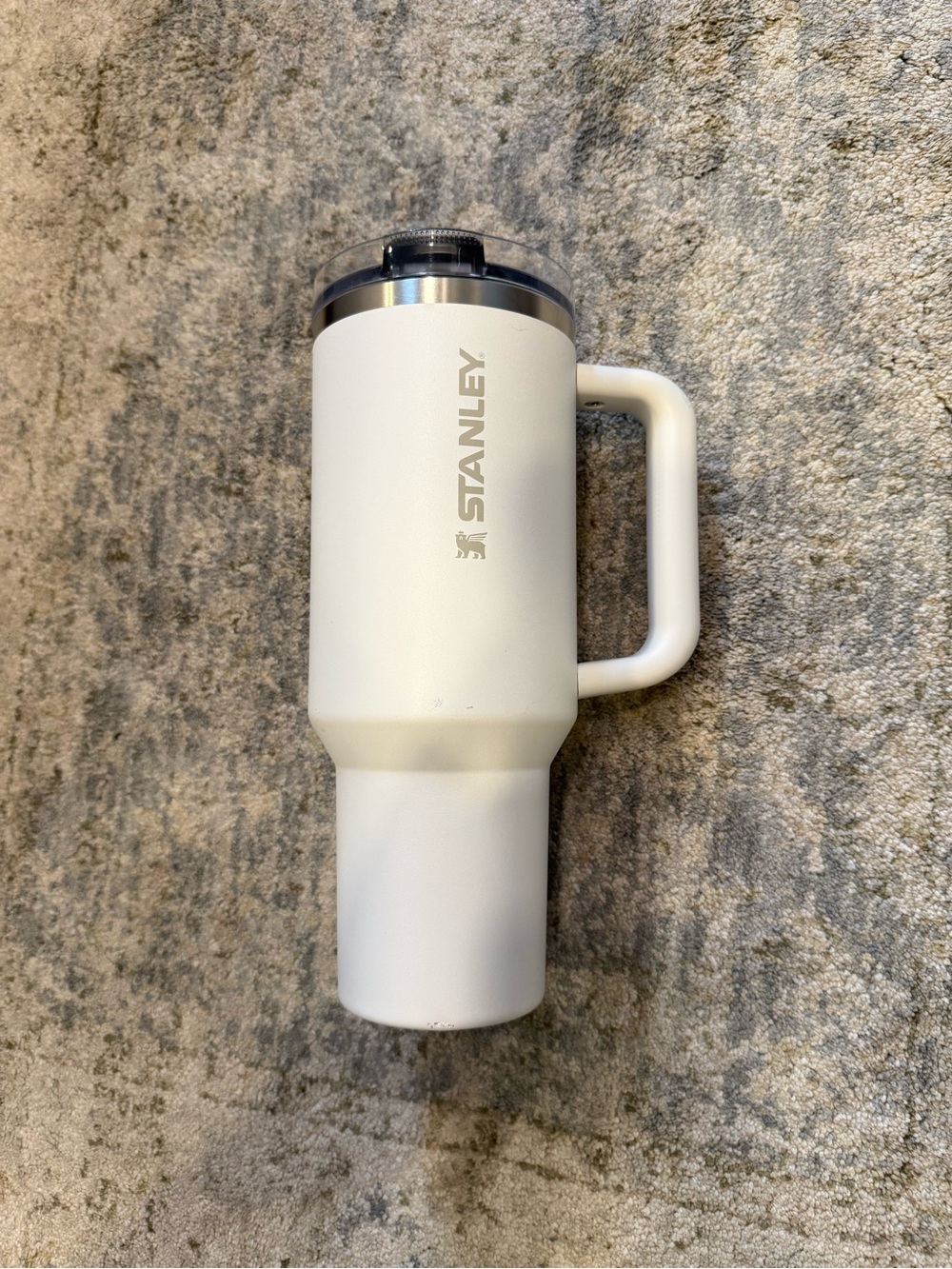 Stanley White Insulated Travel Mug with Handle